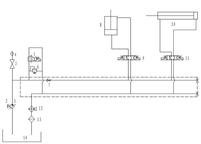 液壓系統(tǒng)原理圖